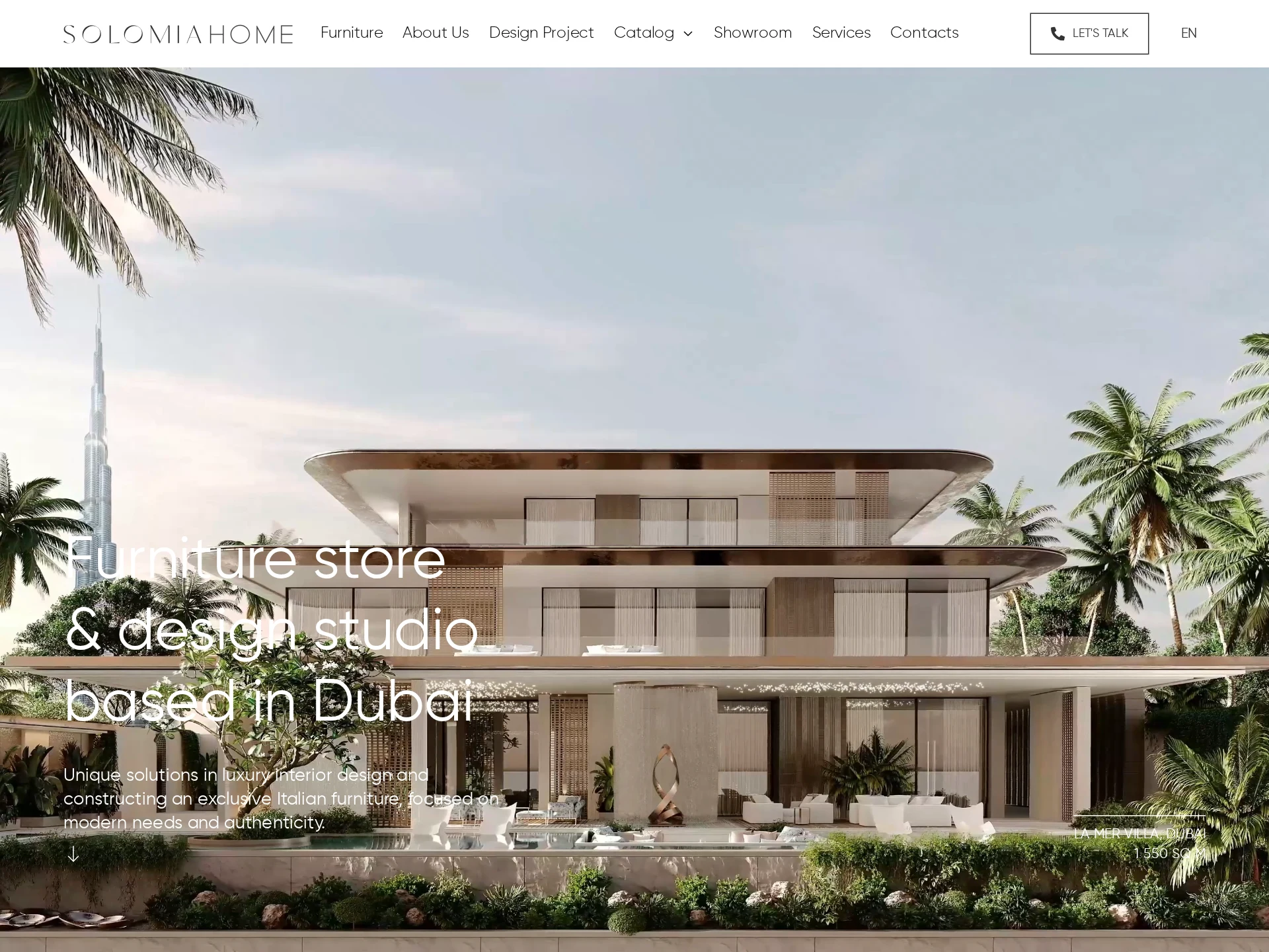 Solomia Home website